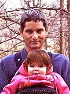 Lior Shamir and his daughter